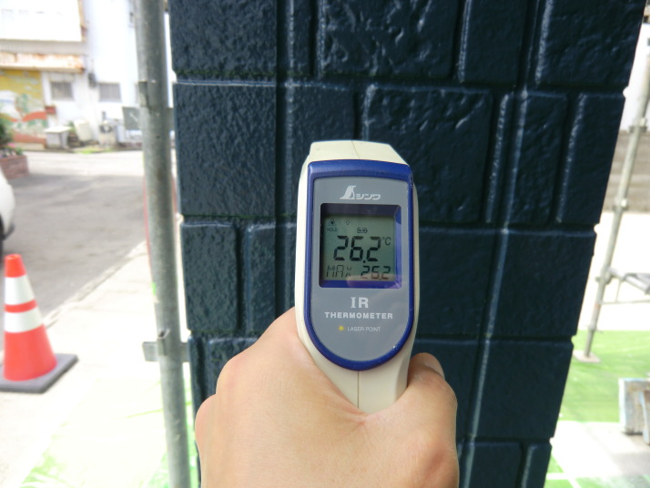 外壁施工後表面温度2